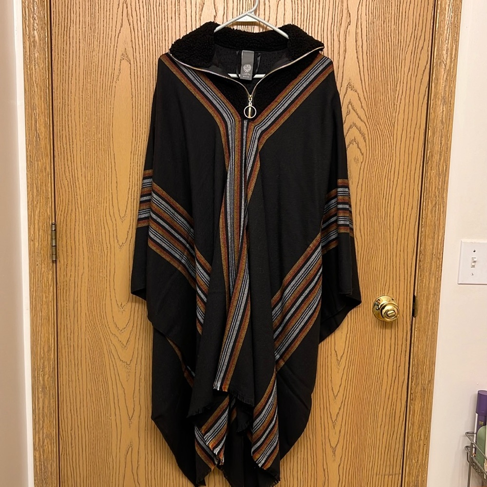 Vince Camuto Quarter-Zip Poncho